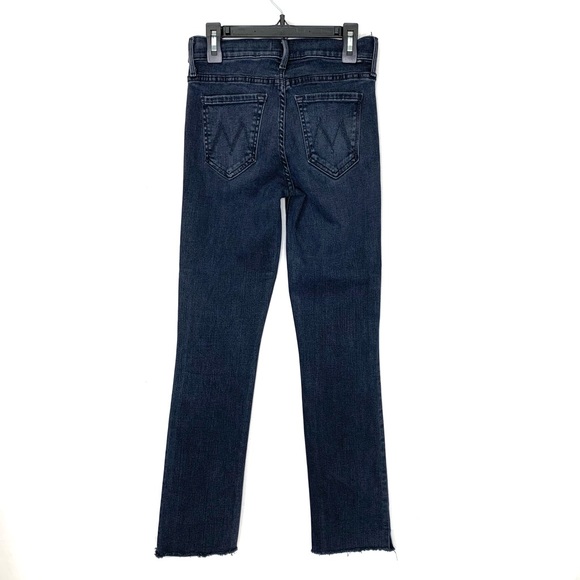 MOTHER Rascal Ankle Snippet Cropped Jeans in BLACKBIRD SIZE 24 - Picture 9 of 15